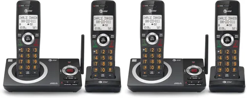 Vista 29 de AT&T DECT 6.0 Teléfono doméstico con cable o inalámbrico con 1 auricular y contestador, bloqueador de llamadas inteligente, identificación