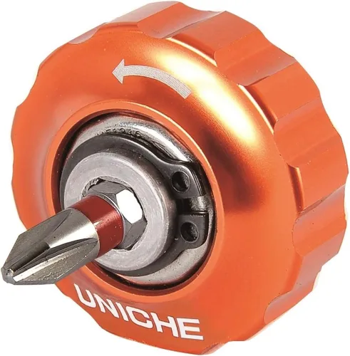 Vista 6 de Miniherramienta de trinquete continuo de bicicleta con función reversible. Kit de reparación multiherramienta para bicicletas de carretera
