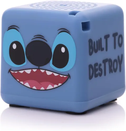 Vista 2 de Bitty Boomers Disney: Stitch - Bitty Box Altavoz Bluetooth Llavero de 1.3 pulgadas
