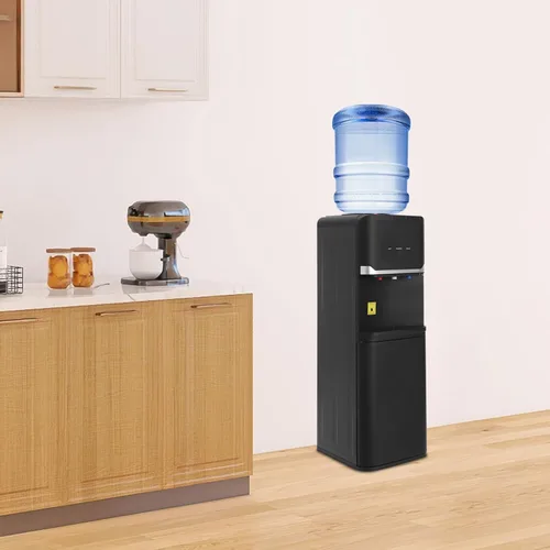 Vista 3 de Enfriador de agua de carga superior para botellas de 5 galones, dispensador de enfriador de agua caliente y fría, dispensador de agua