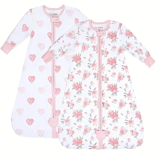 Vista 41 de Mama Cheetah Saco de dormir para bebé de 0.5 TOG, Manta portátil de algodón orgánico para bebé con cremallera bidireccional, Saco de dormir