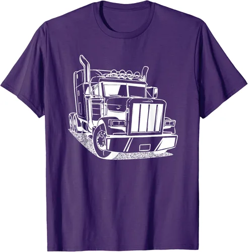 Vista 89 de Diesel Big Rig 18 Wheeler - Camiseta de camionero para camionero, Negro, S