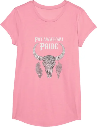 Vista 75 de Potawatomi Pride Tribe Native American Indian Buffalo Camiseta