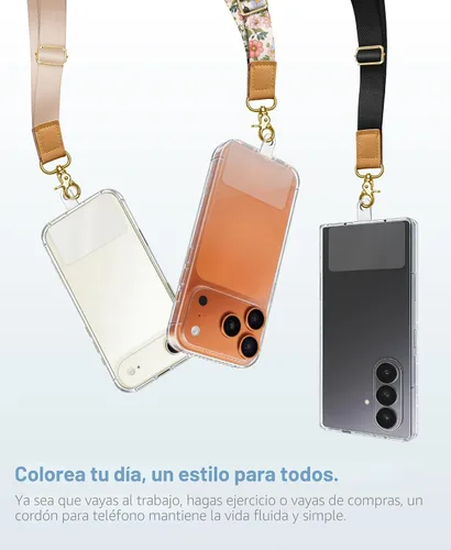 Vista 8 de Yonlevres Cordón para Teléfono con Correa de Muñeca Cruzada, Cordón para Teléfono Celular Be Kind para Alrededor del Cuello, Correa Ajustable