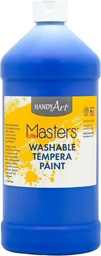 Vista 9 de Handy Art Little Masters - Pintura lavable, 16 onzas, color negro Bright & Mixable, High Opacity, Washable Colors for Classroom, Students, Kids