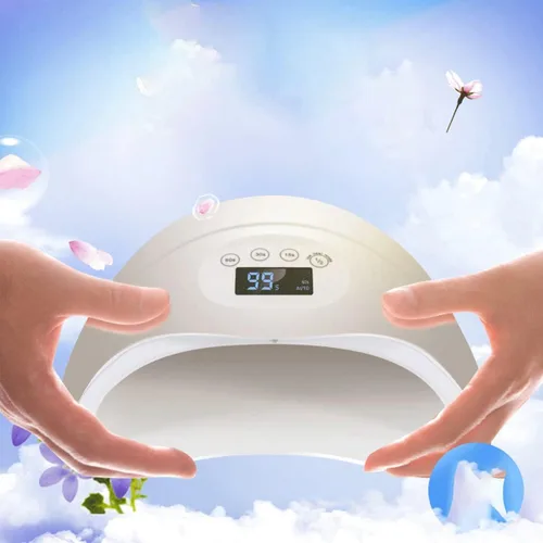 Vista 2 de Lámpara de uñas LED UV de gel, lámpara de uñas, kit de esmalte de uñas de gel para casco con lámpara de uñas de luz UV, secador automático de uñas