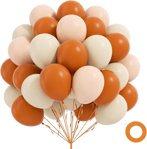 Vista 24 de 60 globos azul real y naranja con globos naranja y azul de 12 pulgadas Azul Naranja