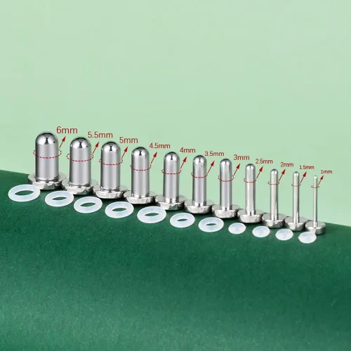 Vista 2 de TBOSEN Juego de dimensiones precisas de acero inoxidable con junta tórica para los oídos, túneles, medidores, kit de piercings