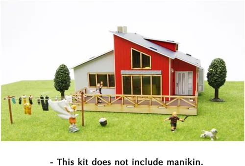 Vista 9 de Kit de modelo de madera de escritorio Casas en el ático / YGPM250 por Young Modeler