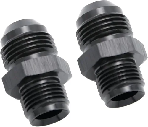 Vista 29 de Adaptador de ajuste de tubo de aluminio -4AN AN4 macho acampanado a rosca macho de 5/8 x 18 con asiento invertido, conector acampanado invertido
