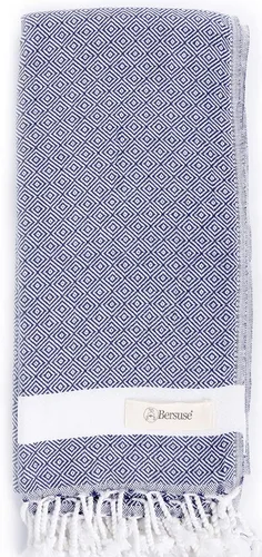 Vista 11 de Bersuse Toalla turca Laodicea 100% algodón, 37 x 70 pulgadas, color negro