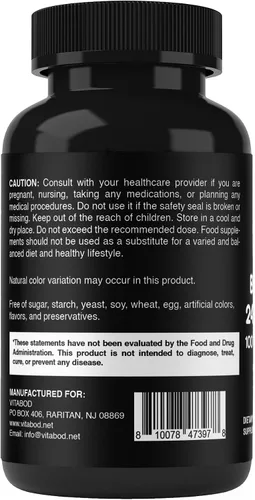 Vista 9 de Vitabod Suplemento de bromelina de 1000 mg por porción, 2400 GDU/g, enzimas proteolíticas, apoya la digestión de proteínas, 60 unidades, sin OMG