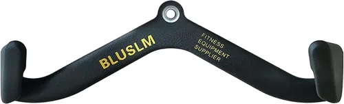 Vista 12 de BLUSLM LAT Pull Down Bar for Cable Machine, LAT Pulldown Attachments T-bar V-bar Cable Attachment for Gym, Back Tricep Strength Training Handle