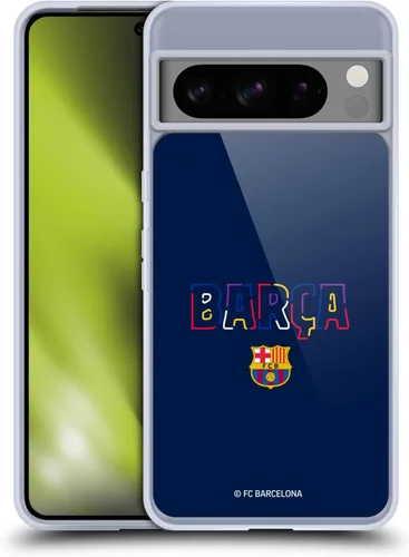Vista 10 de Head Case Designs Funda de gel con licencia oficial del FC Barcelona Barca Crest Graphics [protección de grado militar] compatible con Google Pixel