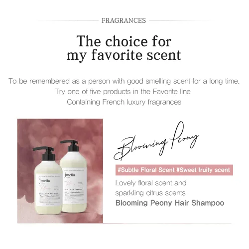 Vista 2 de jmella EN FRANCIA Blooming Peony Shampoo 33.8 onzas con fragancia de lujo - Libre de químicos - Extracto de hoja de fresa -17 tipos de complejo