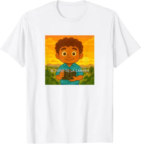 Vista 102 de Camiseta El Niño de la Cámara – Diseño Oficial del Cuento Ilustrado