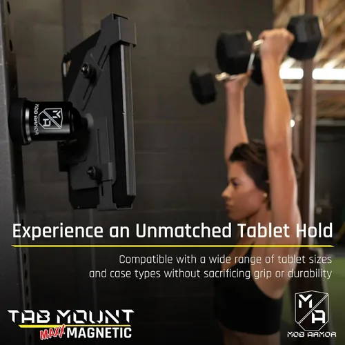 Vista 6 de Mob Armor Tab Mount Maxx - Soporte magnético para tablet – Soporte universal para tableta con base magnética para tabletas de 7 a 13 pulgadas