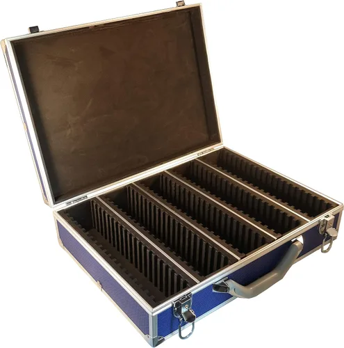 Vista 17 de Ursae Minoris Elite - Caja de aluminio negra para 12 portamonedas de estilo certificado o certificado NGC, PCGS, ANACS, Elite, Lighthouse, BCW Negro