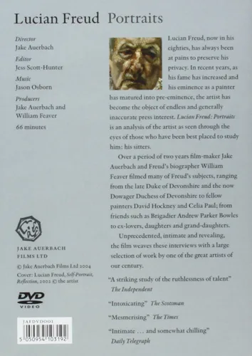 Vista 2 de Lucian Freud - Portraits DVD UK Import