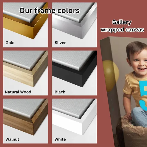 Vista 5 de Impresiones en lienzo personalizadas con tus fotos, lienzo enmarcado personalizable, imagen personalizada para dormitorio, sala de estar, oficina