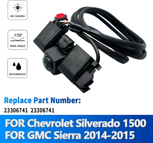 Vista 4 de Cámara de retrovisión trasera compatible con Chevy Silverado Cheyenne GMC Sierra 1500 HD 2500 HD 3500 HD 3500 HD Reverse Park Assist Backup Camera