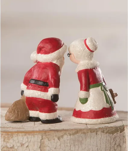 Vista 2 de Bethany Lowe Designs TL0234 Mr and Mrs Claus - Salero y pimentero (2 surtidos)