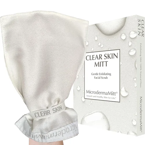 Vista 9 de MicrodermaMitt - Guante exfoliante corporal natural, elimina la piel muerta e impurezas, Mitón del cuerpo