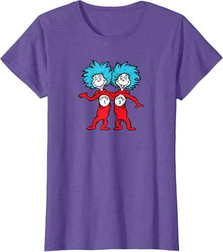 Vista 27 de Dr. Seuss Thing 1 Thing 2 Buddies - Camiseta Negro