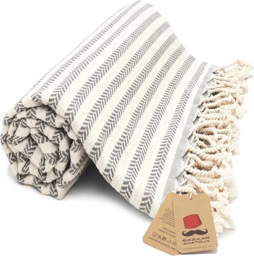 Vista 57 de Toalla de baño turca, 100% algodón, 71 x 39 pulgadas, beige arpa