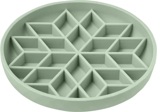 Vista 9 de OHMO Slow Feeder Dog Bowl, 5.9" Lick Mat for Dogs, Diamond, Camo Green verde (camo green)