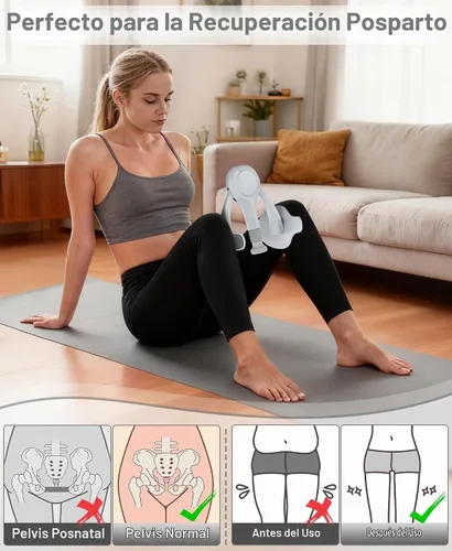 Vista 4 de Dispositivos de ejercicio para suelo pélvico, ejercitador muscular Kegel, 15-70 libras, ajustable para mujeres/hombres, ejercitador interno