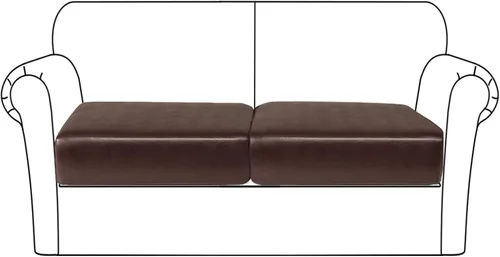 Vista 12 de Fundas de cojín de piel sintética para sofá, fundas de asiento de sofá, fundas de asiento de caravana impermeables con parte inferior elástica