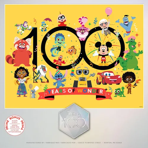 Vista 6 de Ceaco - 100 aniversario de Disney - 100 años de maravilla - Rompecabezas de 300 piezas de gran