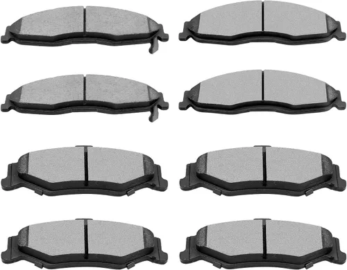 Vista 19 de SCITOO - Juego de pastillas de freno de cerámica, 8 pastillas de freno para BMW 740i 1995, 1997-2001, BMW 740i, 1995-2001 para BMW 740iL, 2000-2003