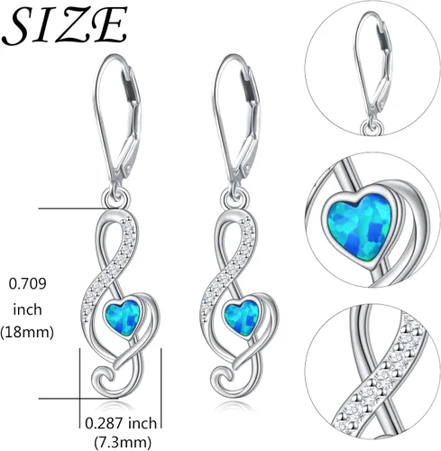 Vista 91 de Aretes colgantes de filigrana de plata de ley 925, margarita, loto, flor de rosa, piedra lunar, lágrima para mujer, nudo celta infinito, margarita