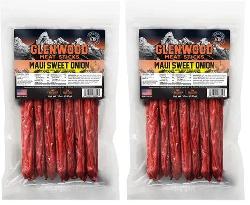 Vista 8 de Glenwood - Palitos de carne altos en proteínas, mini palitos de carne en bolsa resellable de 10 onzas (miel caliente)