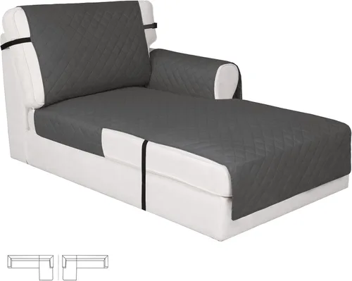 Vista 295 de Easy-Going - Funda reversible para sofá, resistente al agua, con varillas de espuma y correas elásticas, protector de muebles para mascotas y perros