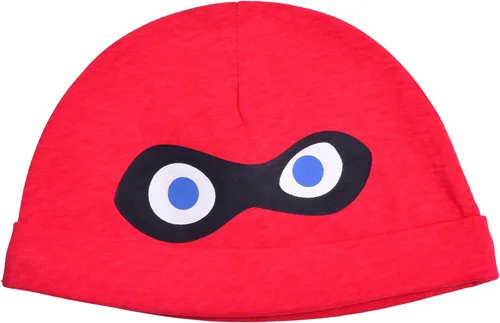 Vista 4 de Disney The Incredibles Jack-Jack - Conjunto de body y gorra para niños recién nacidos y bebés, color rojo