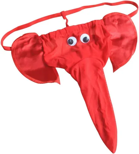 Vista 2 de Men Thong Elephant Funny G-String Exotic Underwear T-Back Mesh Christmas Joke Gag Prank Gifts Valentines Day for Him