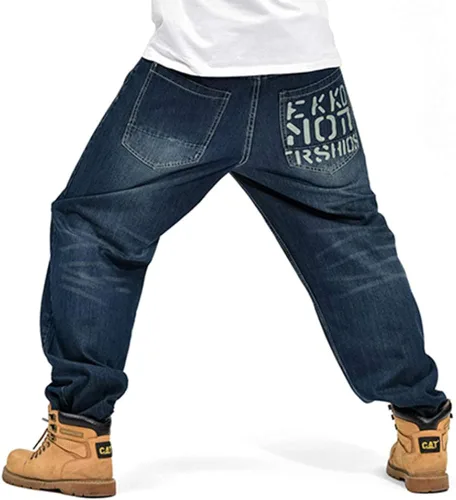 Vista 4 de Arlita pantalones vaqueros holgados para hombre con pierna recta