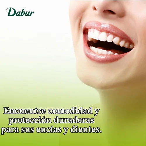 Vista 5 de Dabur Pasta de dientes herbales – Cuidado bucal con fórmula totalmente natural, sin flúor y pasta de dientes saludable, brillo infundido para un