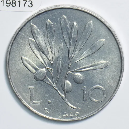 Vista 2 de Moneda Coleccionable Italia 1949 10 Lire 198173