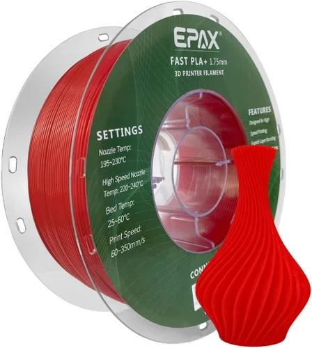 Vista 15 de EPAX High Speed PLA+ Filamento para Impresora 3D, Filamento de Impresión 3D de PLA Rápido, 1.75mm, Precisión Dimensional +/- 0.03 mm, Carrete de 1KG