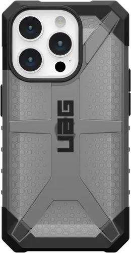 Vista 7 de URBAN ARMOR GEAR UAG - Funda compatible con iPhone 15 Pro de 6.1 pulgadas, color ceniza de plasma, resistente, transparente, transparente, de grado