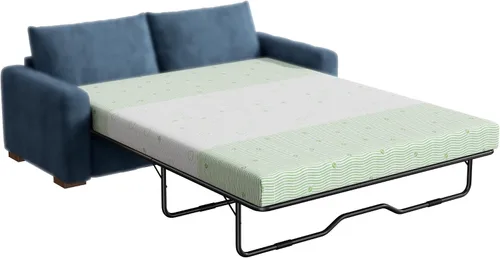 Vista 9 de Colchón de espuma viscoelástica de gel de 4 pulgadas tamaño matrimonial, repuesto de colchón para sofá, cama, habitaciones de invitados, caravanas