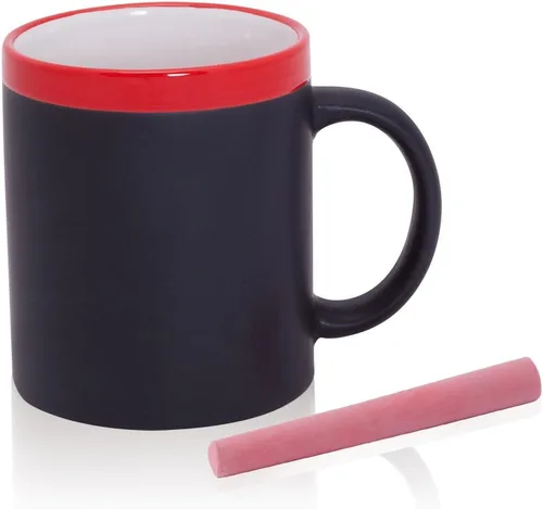 Vista 2 de eBuyGB Taza de tiza - Memo Blackboard Personalizar Personalizar Personalizar (Negro)