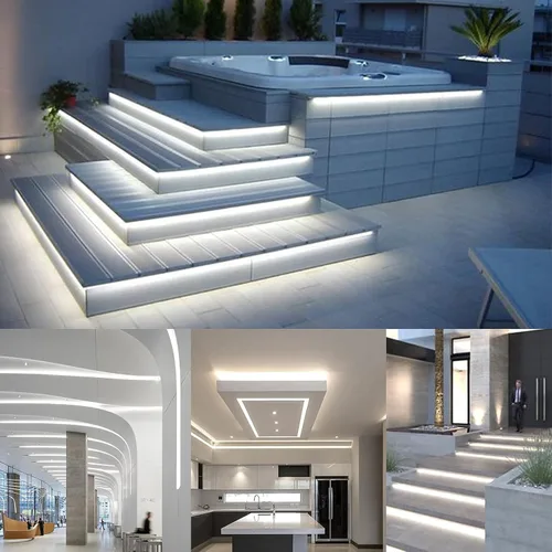 Vista 6 de Kit de tira de luz LED de 20 pies, impermeable, 6000 K, luz blanca diurna, 110 V, LED SMD 2835 flexible, fuente de alimentación con certificación