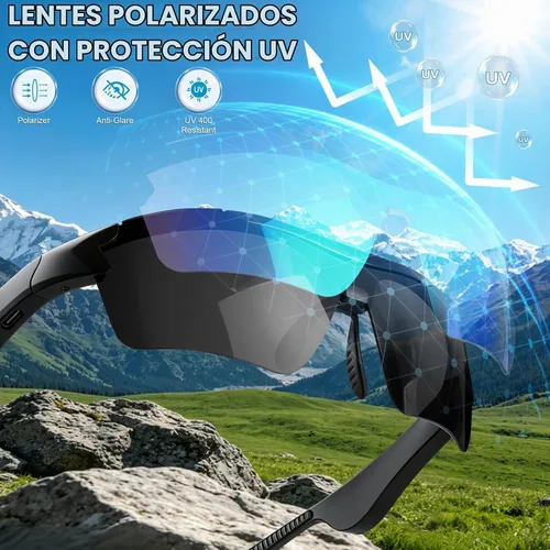Vista 7 de Gafas de sol Bluetooth, gafas deportivas polarizadas con altavoces