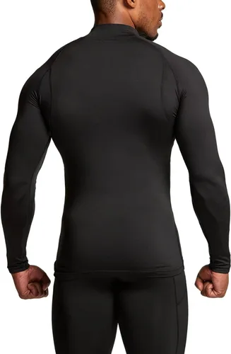 Vista 3 de ATHLIO 2 or 3 Pack Men's Thermal Long Sleeve Compression Shirts, TurtleMock Winter Sports Base Layer, Active Running Shirt