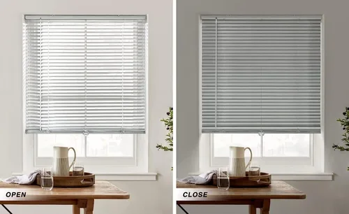Vista 70 de LazBlinds Mini persianas de aluminio de 1" sin herramientas, sin necesidad de taladro, persianas sin cables para ventanas, persianas horizontales